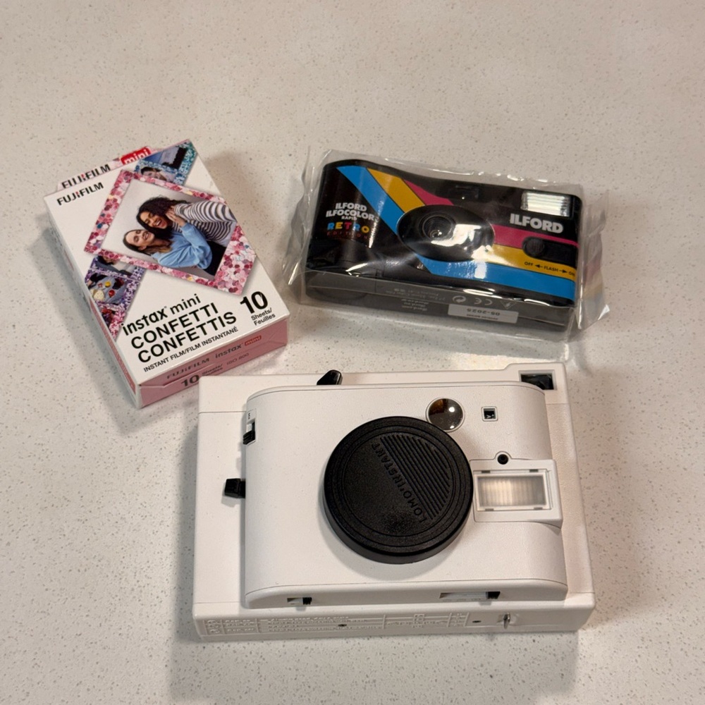 Lomo Instant Camera and Ilford Camera Set